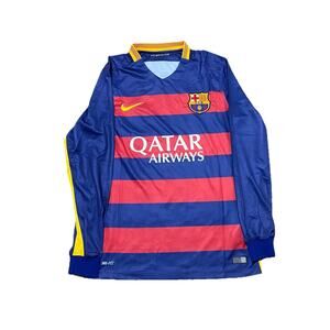 Barcelona | Men’s Medium 15/16 Home Long-Sleeve Jersey